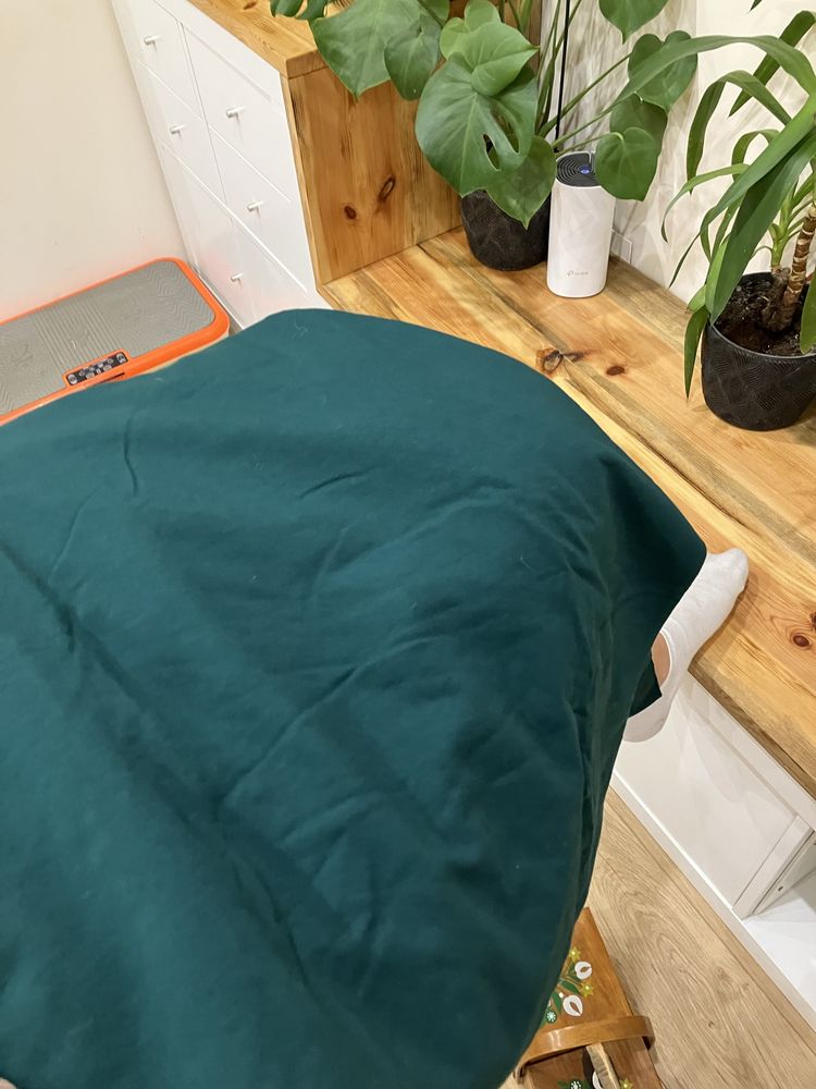 Dzianina Dresowka kolor butelkowa zielen