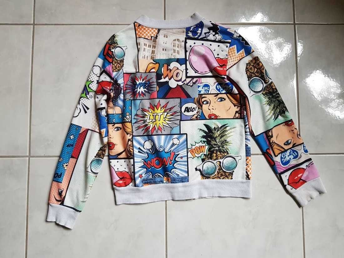 bluza skate z bohaterami kreskówek Cartoon Network unikat włoska