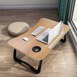 Stolik pod laptopa składany z USB szufladą na łóżko podłogę 60x40cm