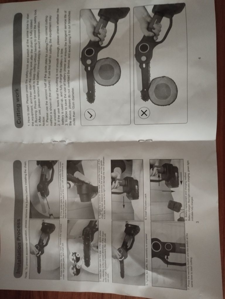 Motosserra bateria nova