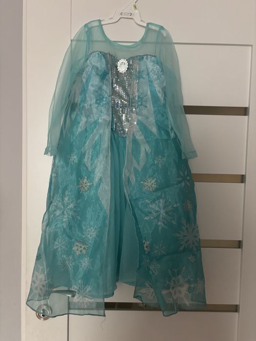 Sukienka kostium przebranie strój Elza Kraina Lodu