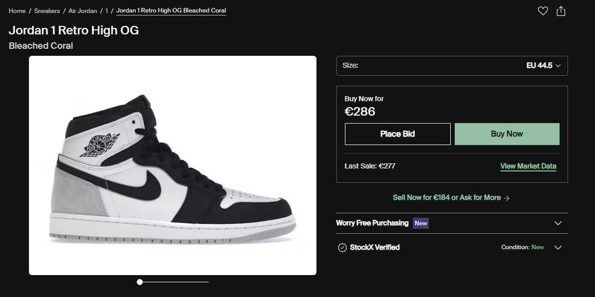 Air Jordan 1 Retro High OG | Bleached Coral | EU 44. 5 | COM FATURA