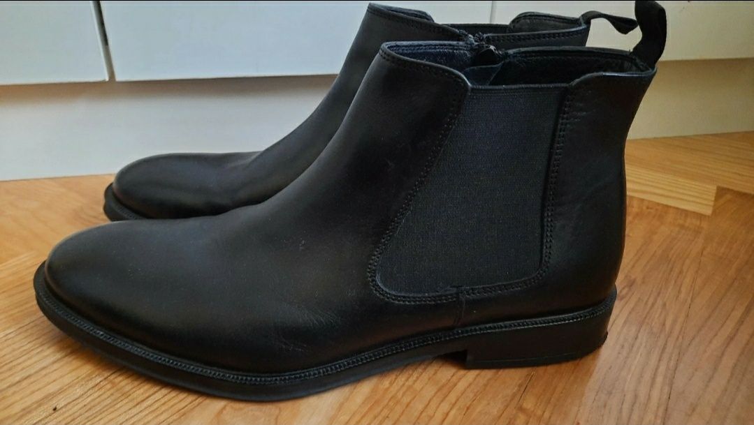 Nowe skórzane męskie buty, botki, sztyblety hotter, eleganckie r. 41