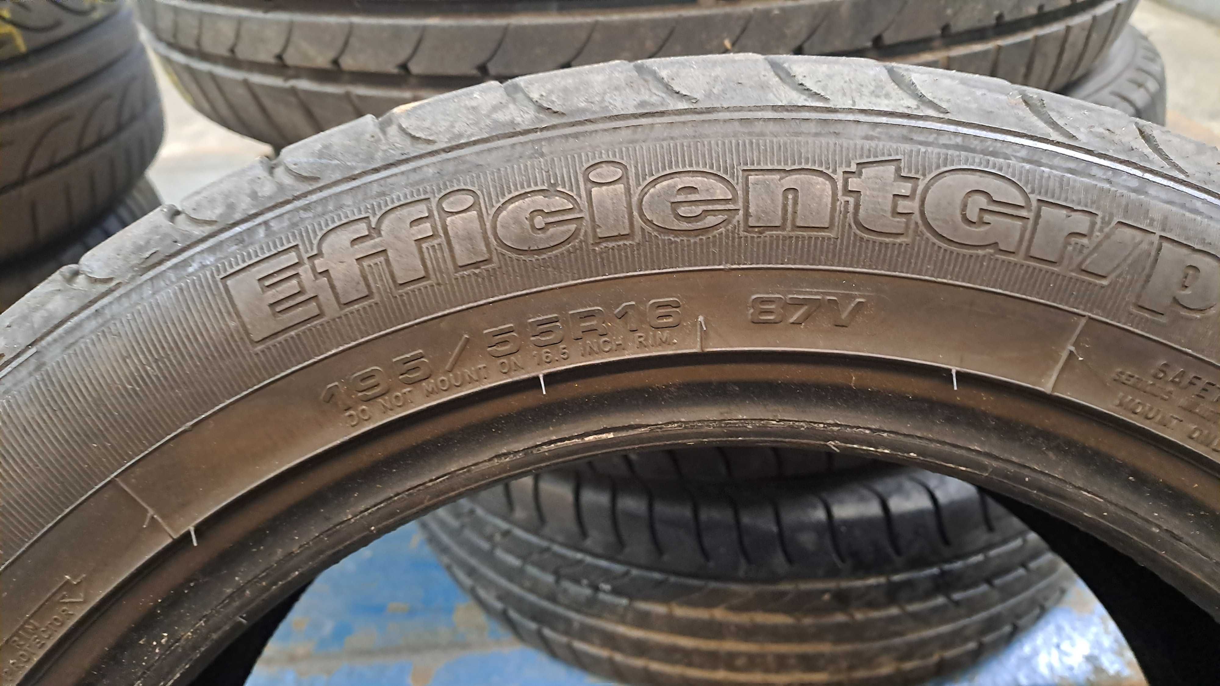 195/55r16 goodyear opony letnie uzywane 7mm 2szt lub 4szt