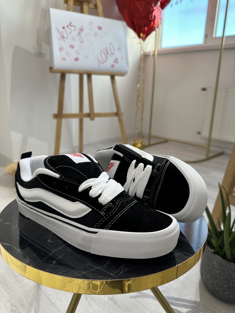 БЕЗ ПЕРЕДОПЛАТИ‼️ 36-44 р. Унісекс кеди Vans Knu Skool Black White