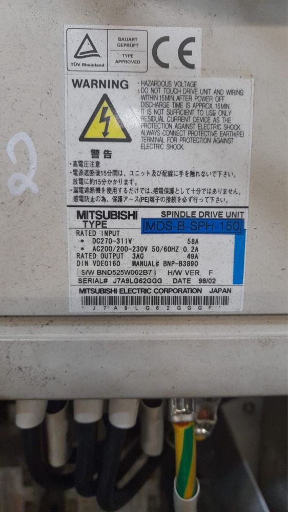 Mitsubishi Mds napęd MDS-B-CVE-300 Mazak
