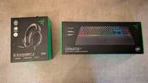 Teclado Razer Ornata V3 / Headsets Razer Blackshark V2 X Selados