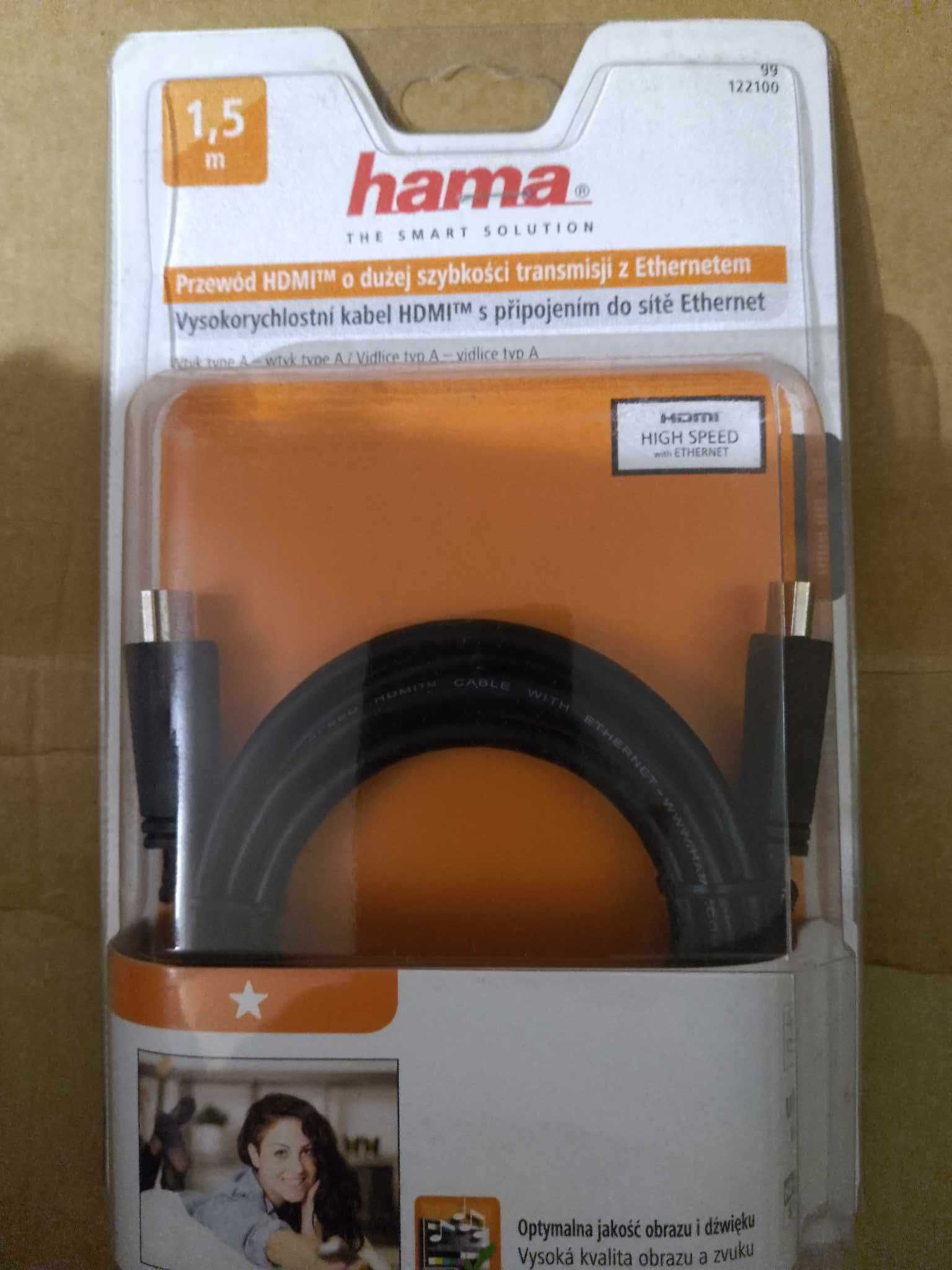 Kabel HDMI - HDMI 1,5m 4K 3D Ultra HD HAMA