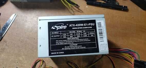 Блок питания Spire ATX-420W-E1-PSU 420 Вт 24+4 pin