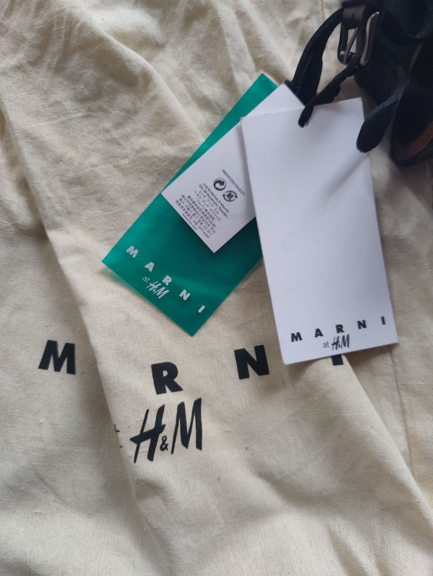 Marni at H&M nowe buty skórzane na koturnie  roz 40