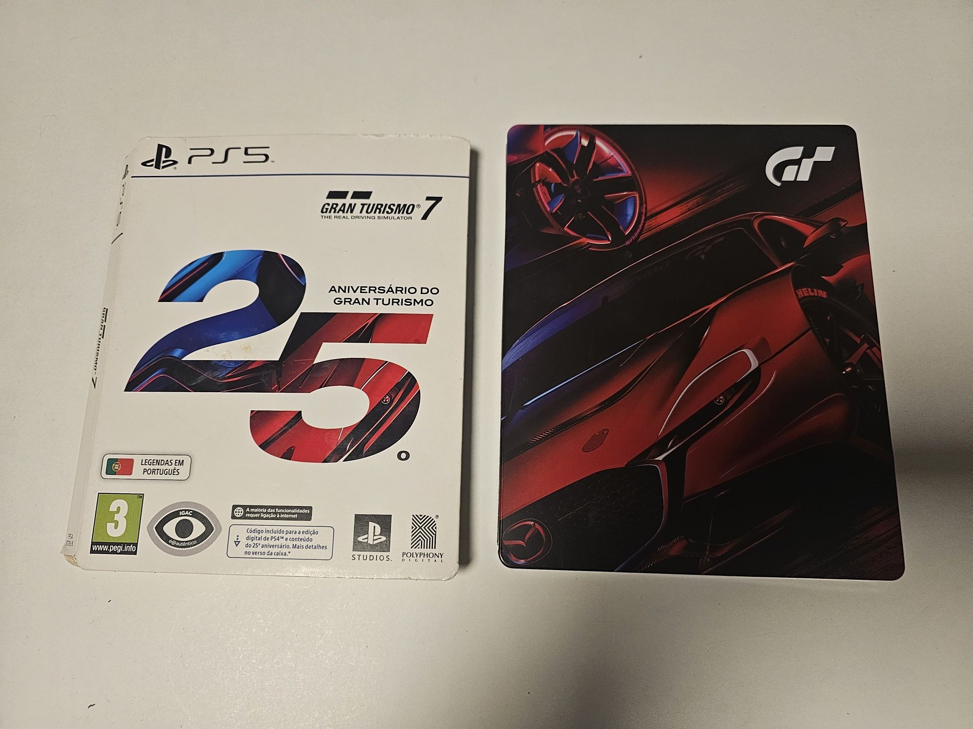 Gran Turismo 7 PS5 Steelbook - Edição 25 Aniversário