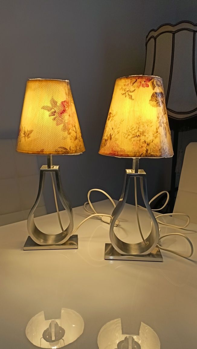 Nowe abażury wraz z lampkami