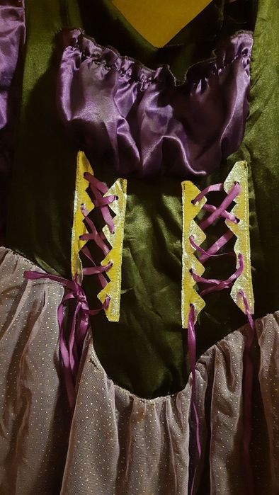 Костюм на хеловін дитячий 7-8 років костюм ведьмы на хэллоуин