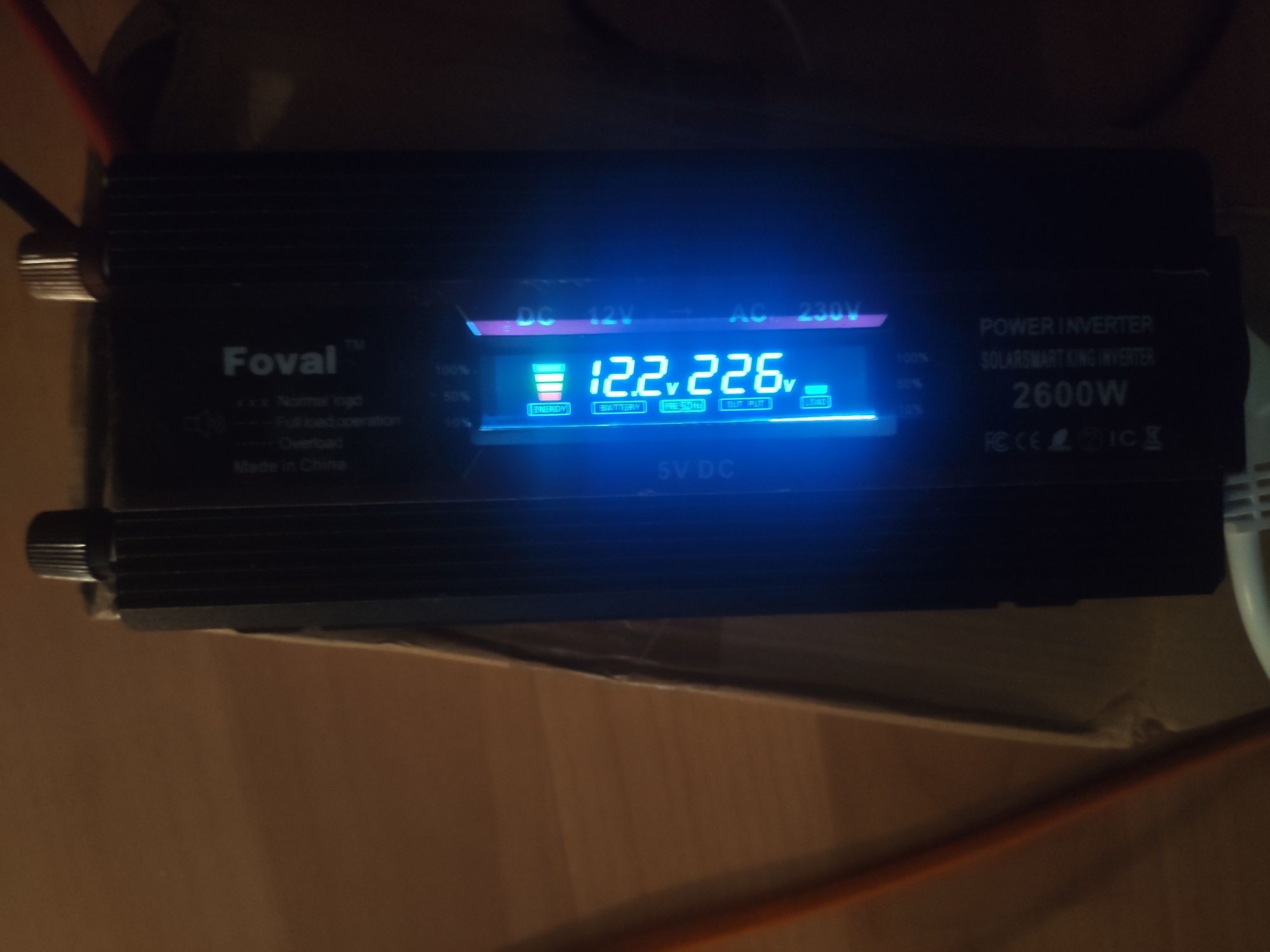 Продаю інвертор 12/220v 50гц foval 2600w