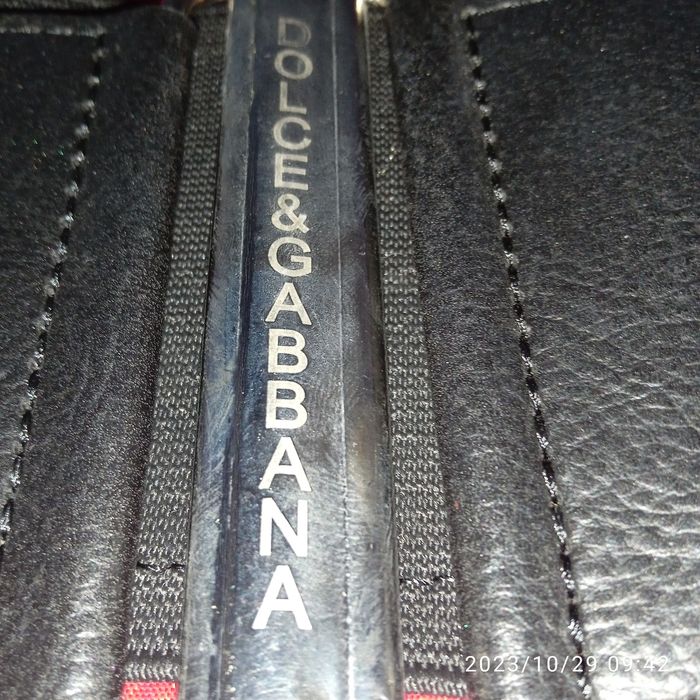 Gruby Pasek Pas Biodrowy Klamra Dolce & Gabbana Skóra 100 % Oryginalny