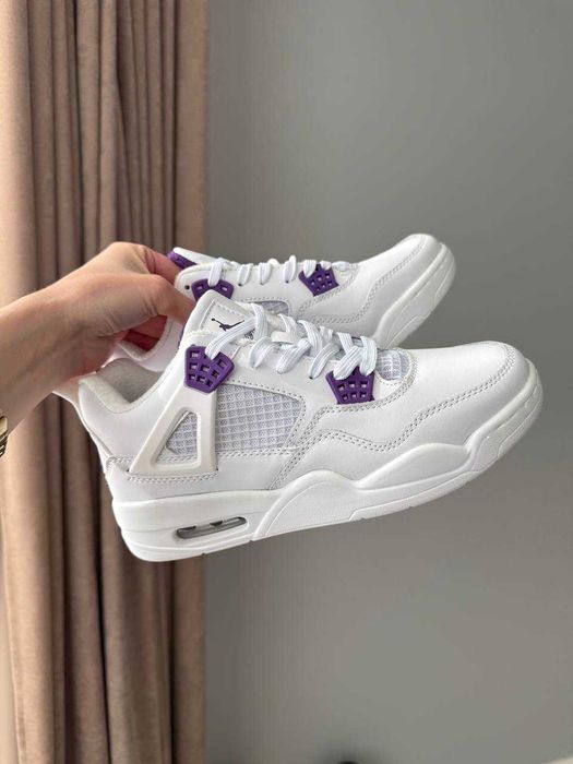 Nike Air Jordan 4 Retro White Fur, Найк джордан 4 на флісі зимові -20*