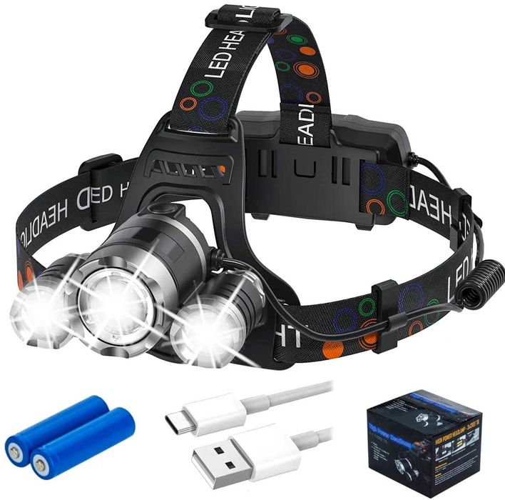 LATARKA CZOŁOWA czołówka latarka na głowę