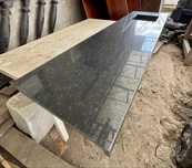 Blaty granitowe kuchenne 3 szt.  czarny granit  TANIO