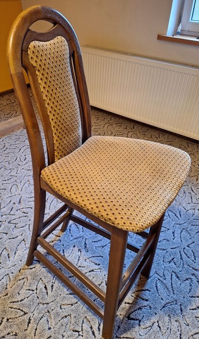 Krzesło barowe wysokie dąb stare