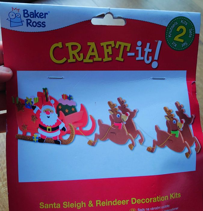 Świetny zestaw kreatywny Boże Narodzenie ozdoba Święty Mikołaj pianka