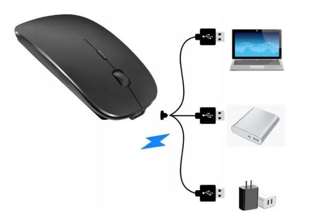 Mysz bezprzewodowa optyczna podświetlana myszka bluetooth