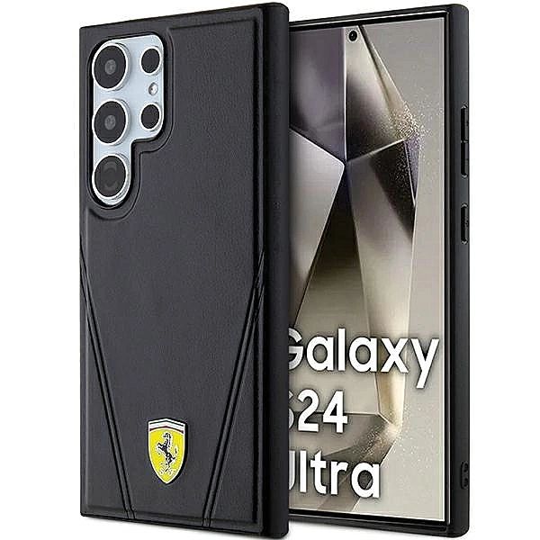 Etui Ferrari Hot Stamp V Lines MagSafe na Samsung Galaxy S24 Ultra - c