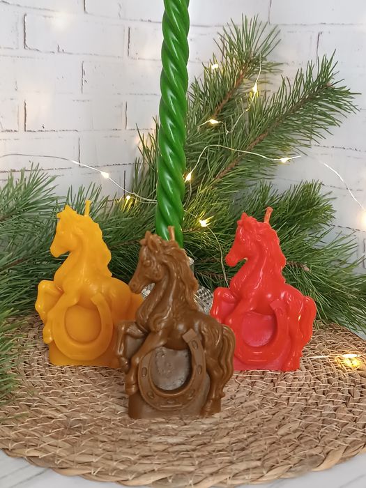 Подарунковий набір свічок з бджолиного воску