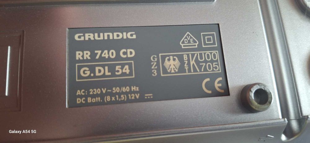 Grundig boombox  retro z radiem, CD, magnetofonem