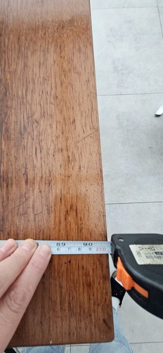 Stół rozkładany 180-230 x 90 + 8 krzeseł + szafka RTV