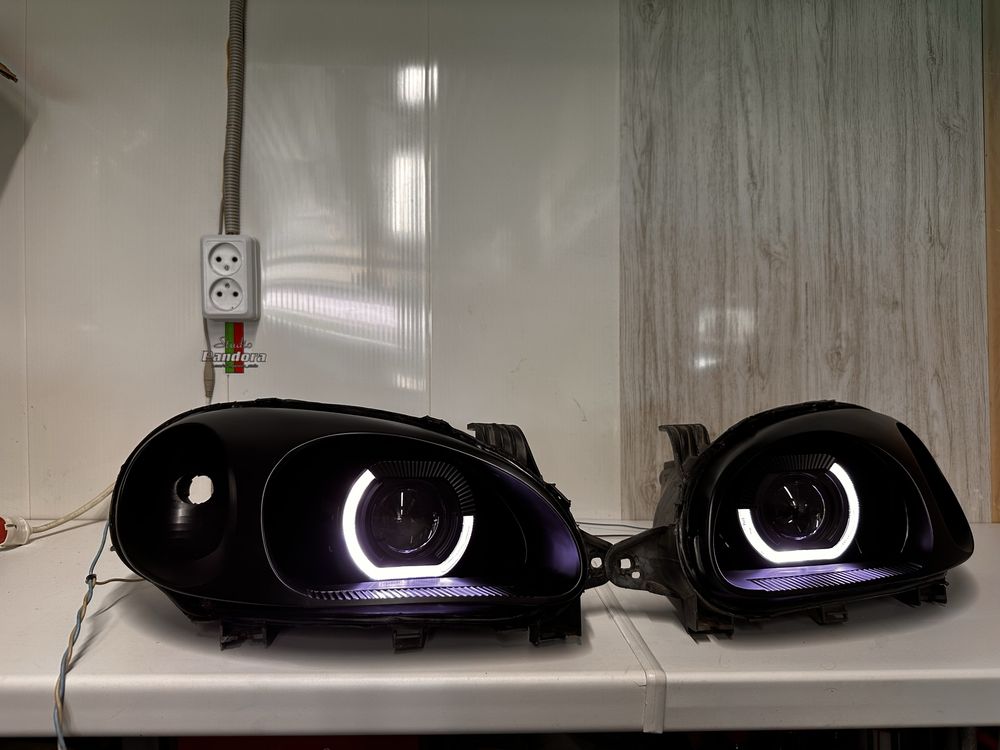 Мини линзы Н4 Н 7 Лед лампи лед лампа лед Н4 led мини линзы реле Led