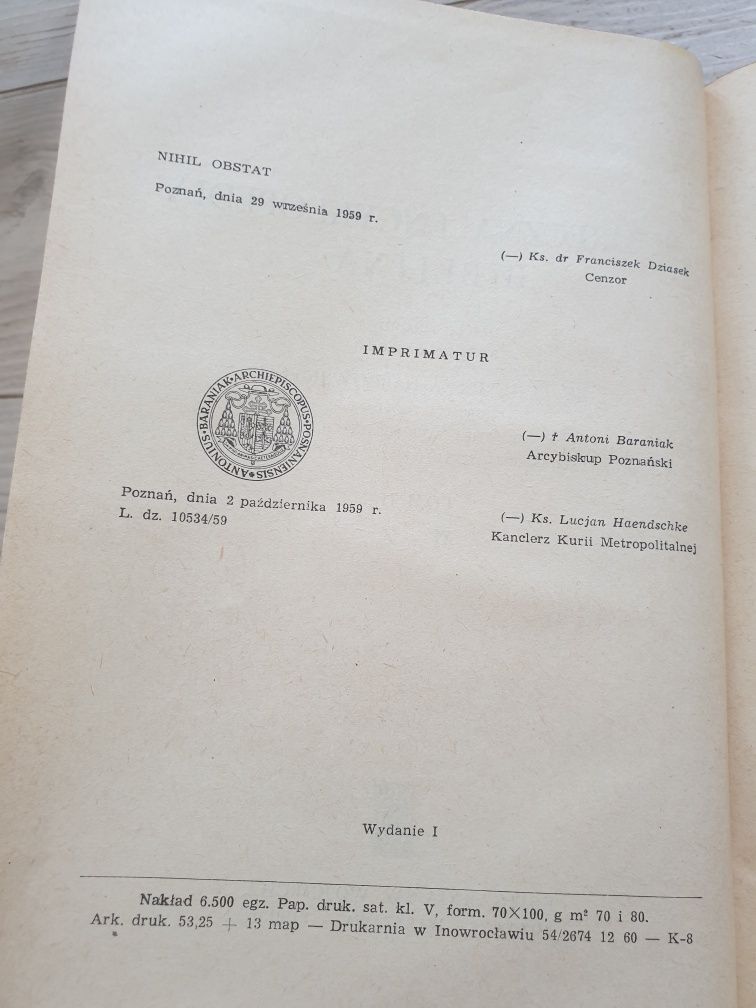 Podręczna encyklopedia biblijna 2 tomy 1959 rok