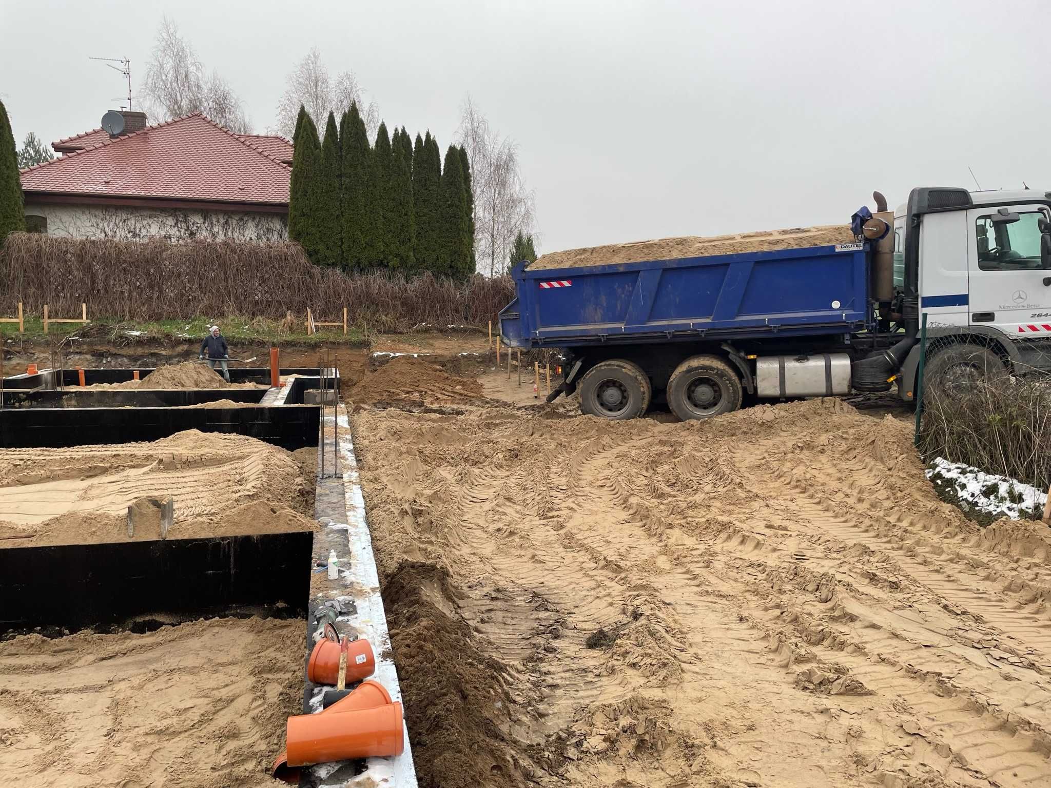 Usługi Koparko Ładowarką, prace ziemne, transport