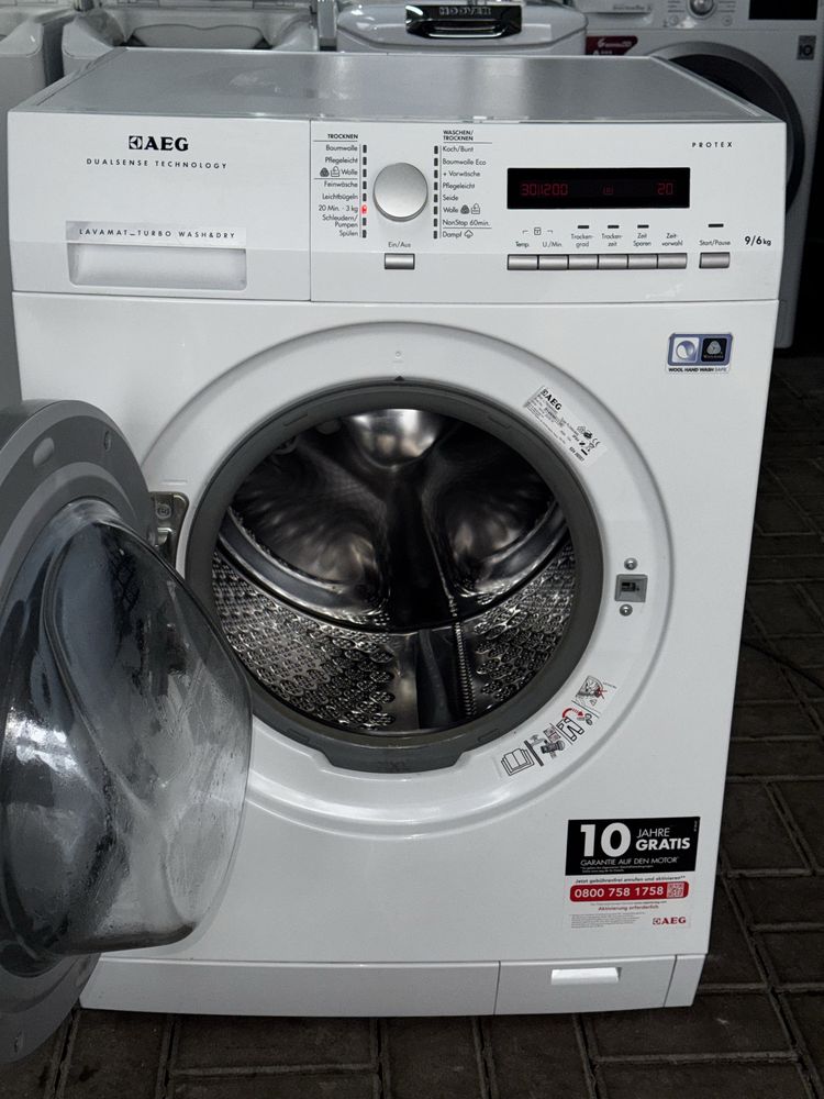 Pralko Suszarka  AEG model L75694NWD 9-6 KG 1600 OBR
