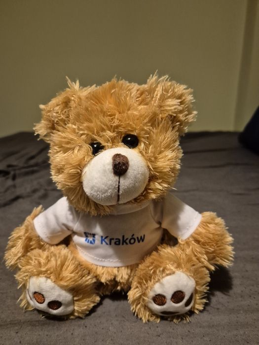Maskotka mis pluszowy w koszulce Kraków