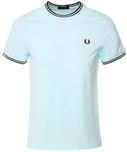 Fred Perry twin tipped light blue ice футболка