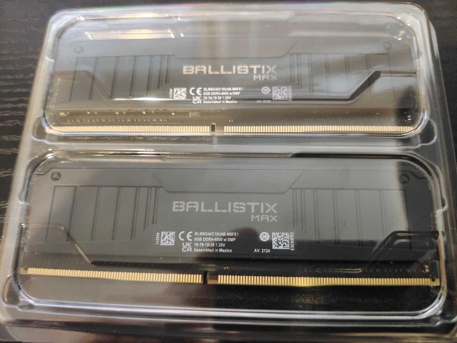 RAM Crucial 16GB (2x8GB) 4000MHz CL18 Ballistix Max Black