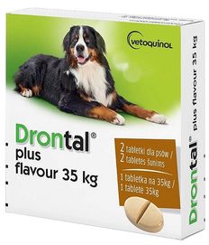 Drontal dla Dużych psów 35kg 2tabl