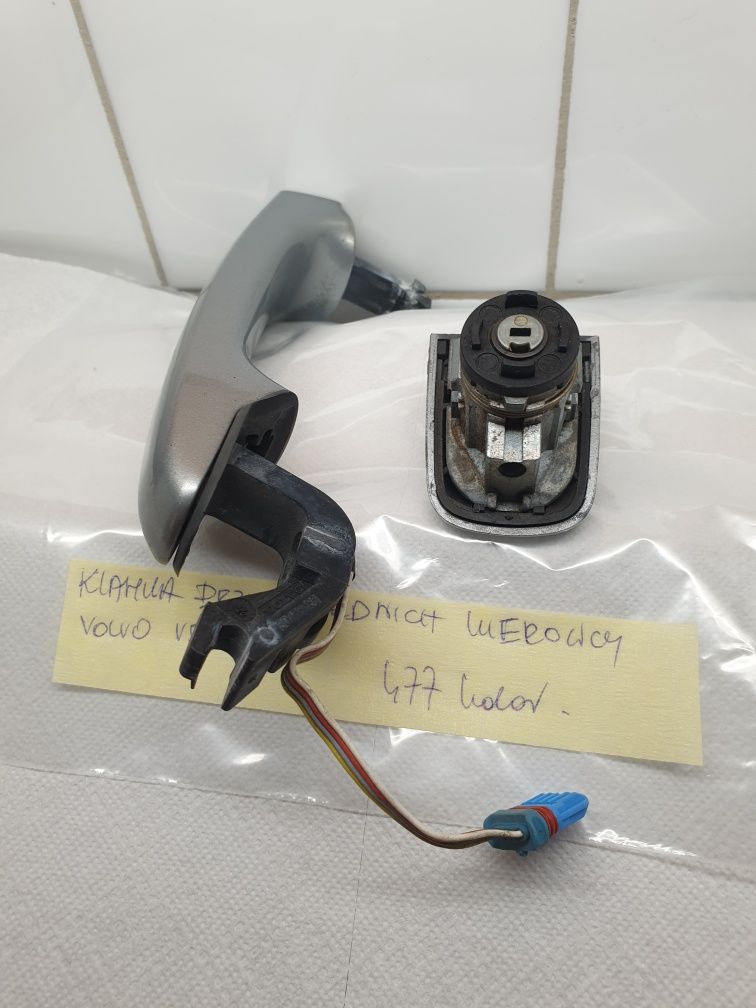 klamka keyless drzwi przednich lewych volvo v50 s40 kolor 477