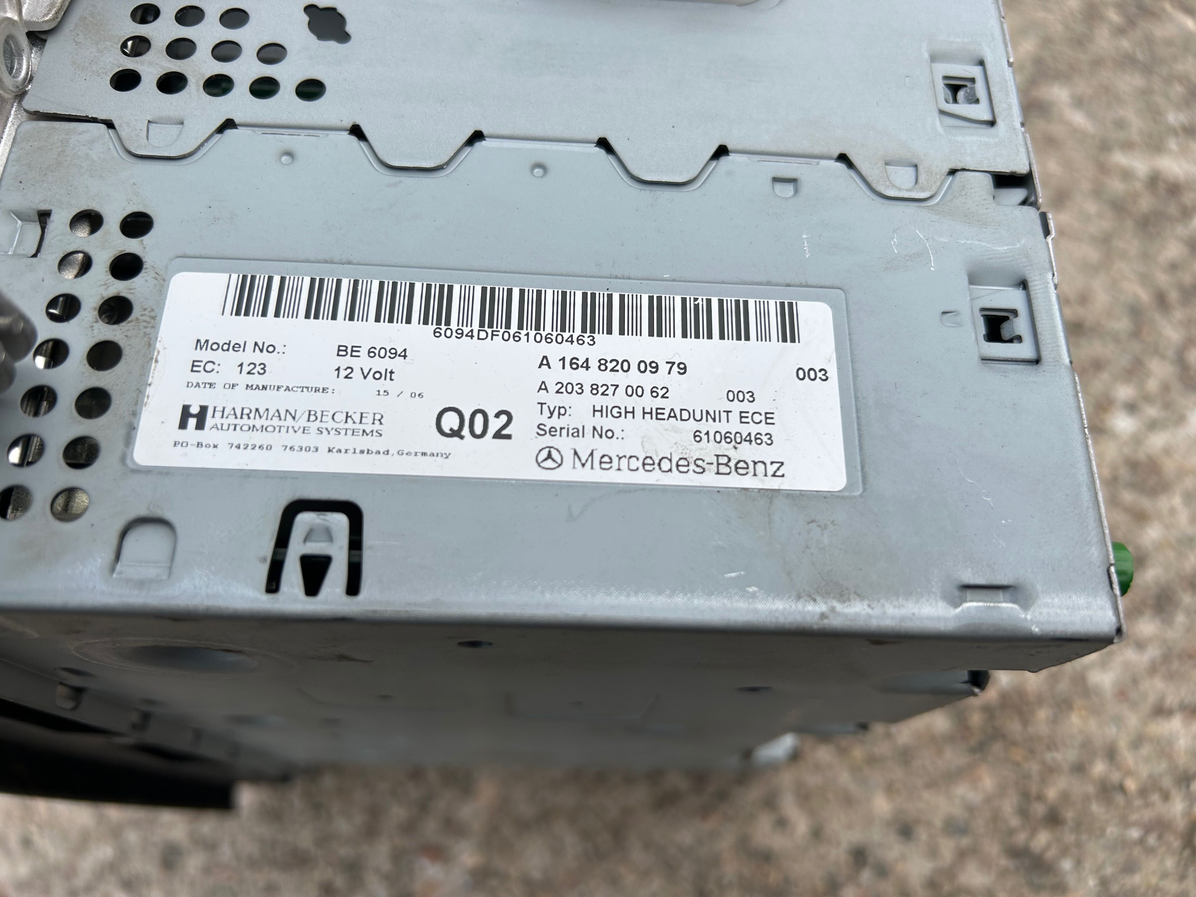 mercedes W164 GL X164 radio nawigacja command