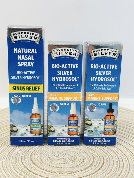 Коллоидное серебро Sovereign Silver с пипеткой и распылителями ХАРЬКОВ