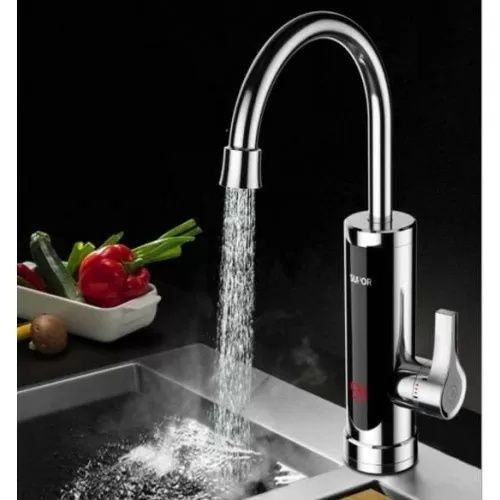 Проточный водонагреватель смеситель на кухню электрический