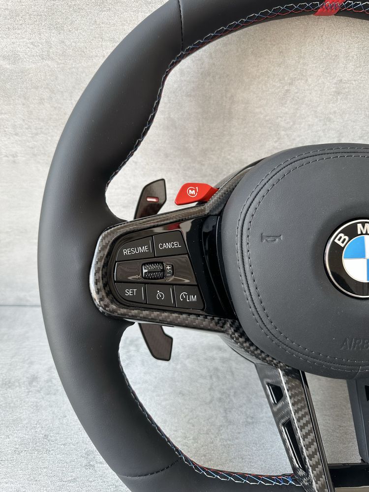 М руль карбон m1 m2 BMW G series g20 g30 g01 g05 g07 подогрев вибро