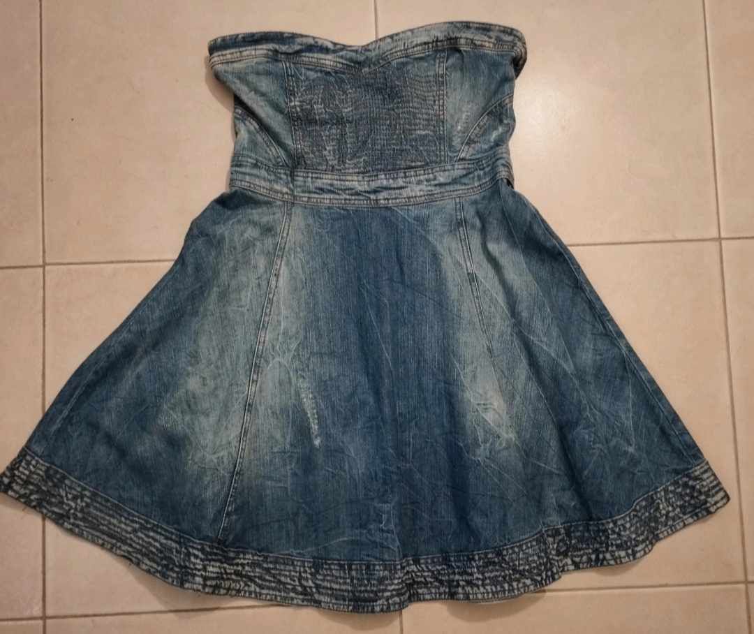 Vestido de ganga da Bershka