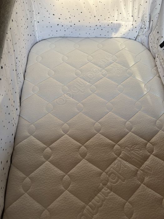 Kinderkraft łóżeczko dostawne NESTE UP GREY MELANGE+materac