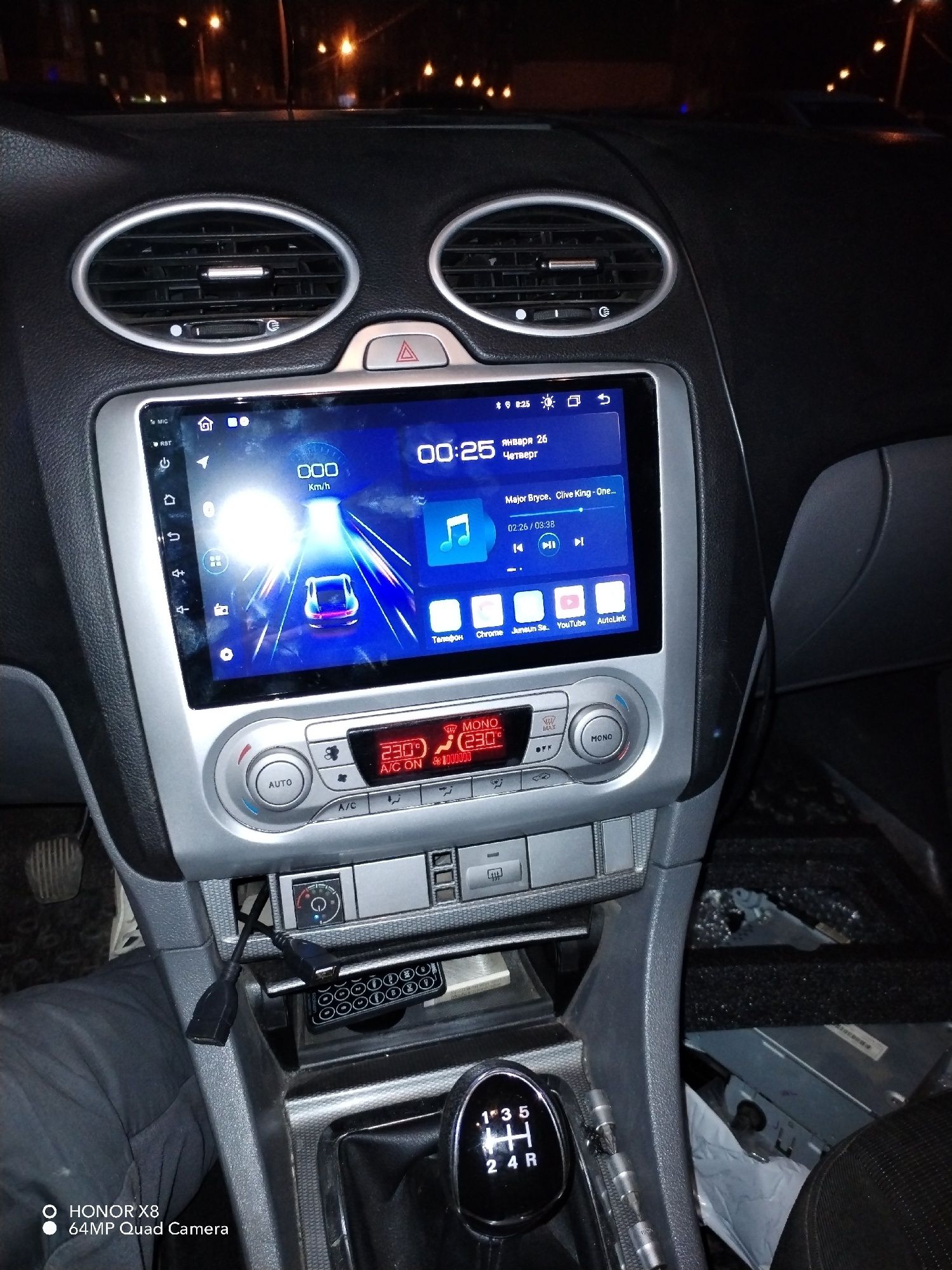 Автомагнітола Ford focus mk2 2004-2011, Android, GPS, Bluetooth