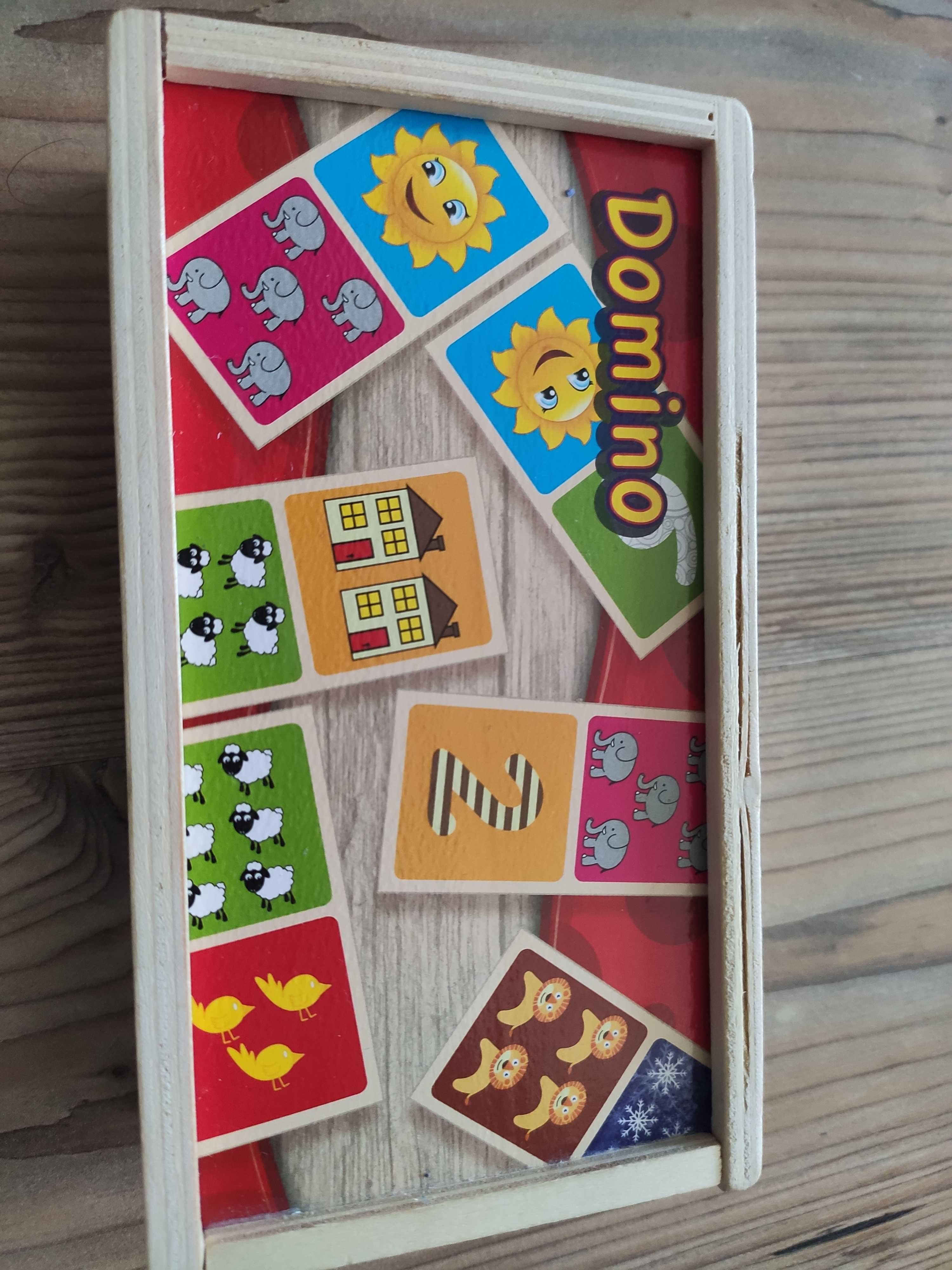 Domino drewniane dla dzieci