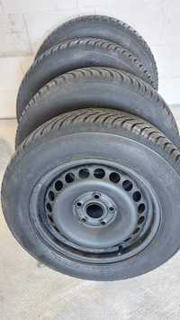 Całe koła 4 szt Nexen N'Blue 4 Season 195/65R15 Gw. 5 lat VW 7mm 5x112