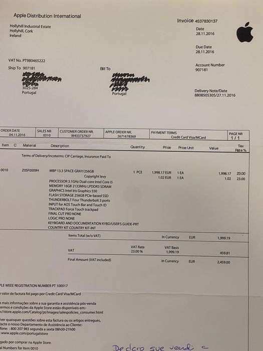 MacBook Pro 13 Touch Bar 3,1 GHz