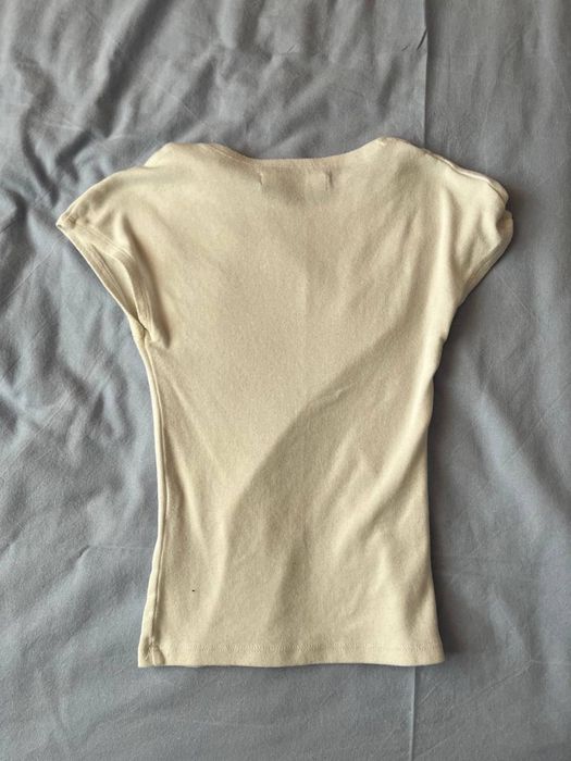 топ белый pull and bear