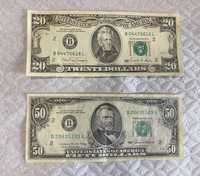 Notas antigas de Dólares Americanos